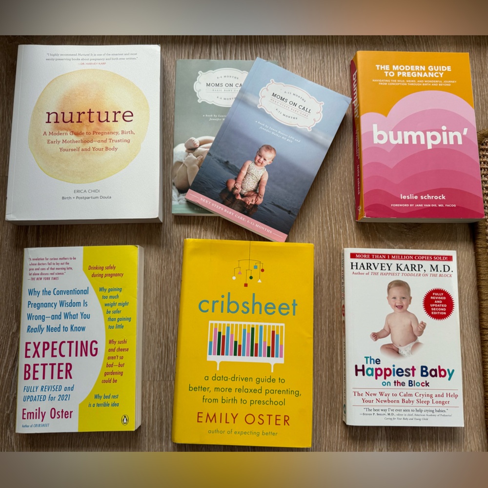 Set of 7 pregnancy/baby/parenting books